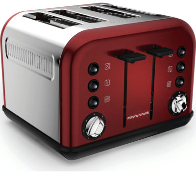 MORPHY RICHARDS  Accents 242030 4-Slice Toaster - Red
